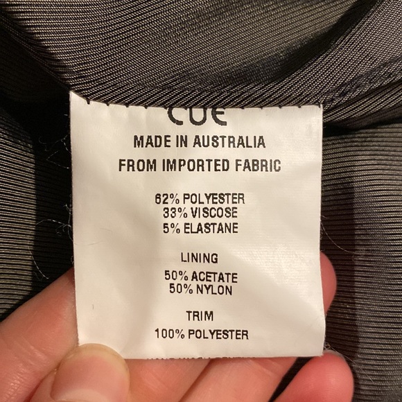 Cue long black suit jacket size 6 - Picture 4 of 5